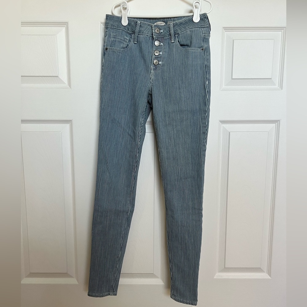 Old Navy Pin Stripe Skinny Jeans